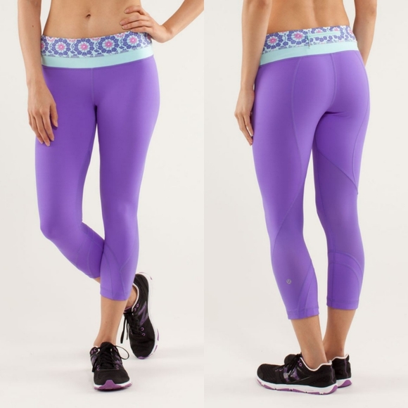 lululemon athletica Pants - LULULEMON RUN Inspire Crop ll In Power Purple 6.